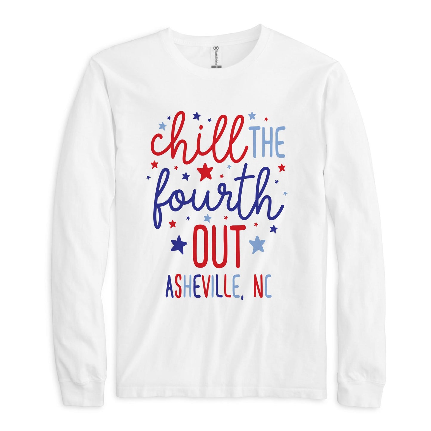 Long Sleeve T-Shirt White-Love+Local 4th of July 250th Anniversary -0