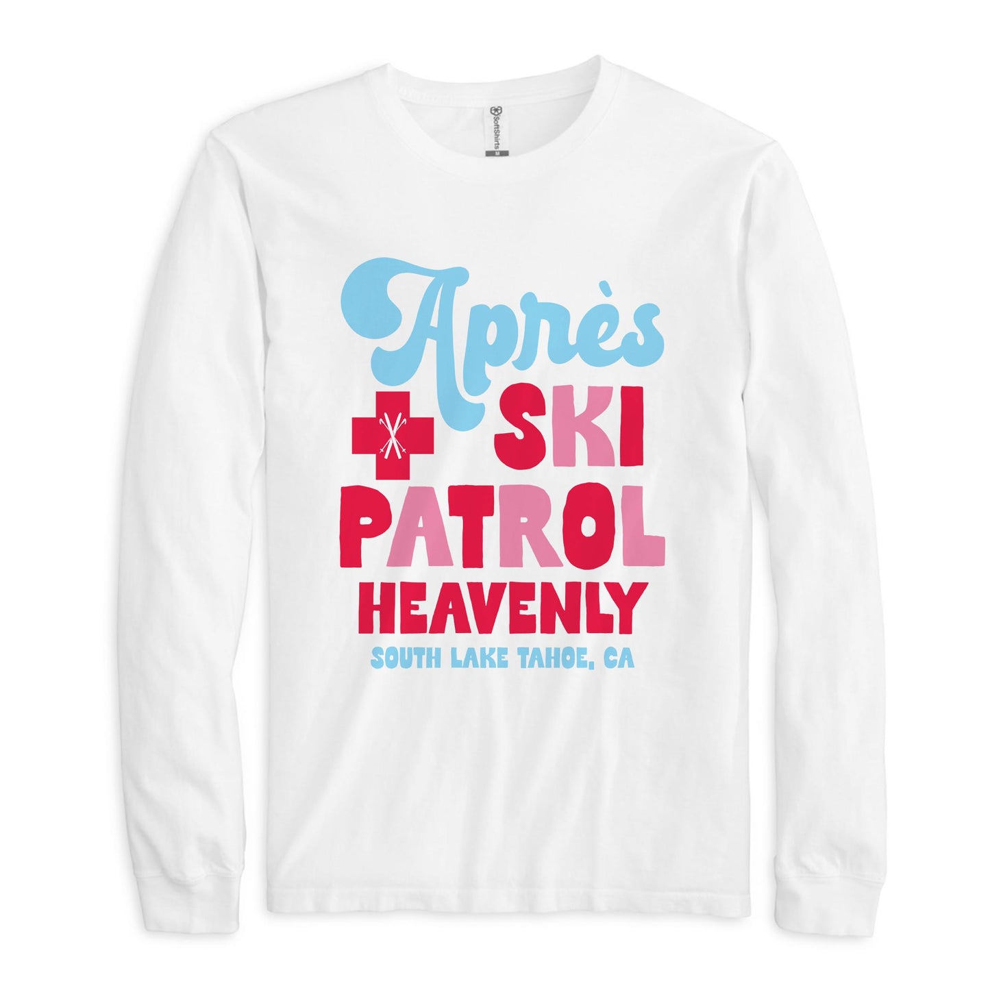 Long Sleeve T-Shirt White-Love+Local Après Ski Patrol -0