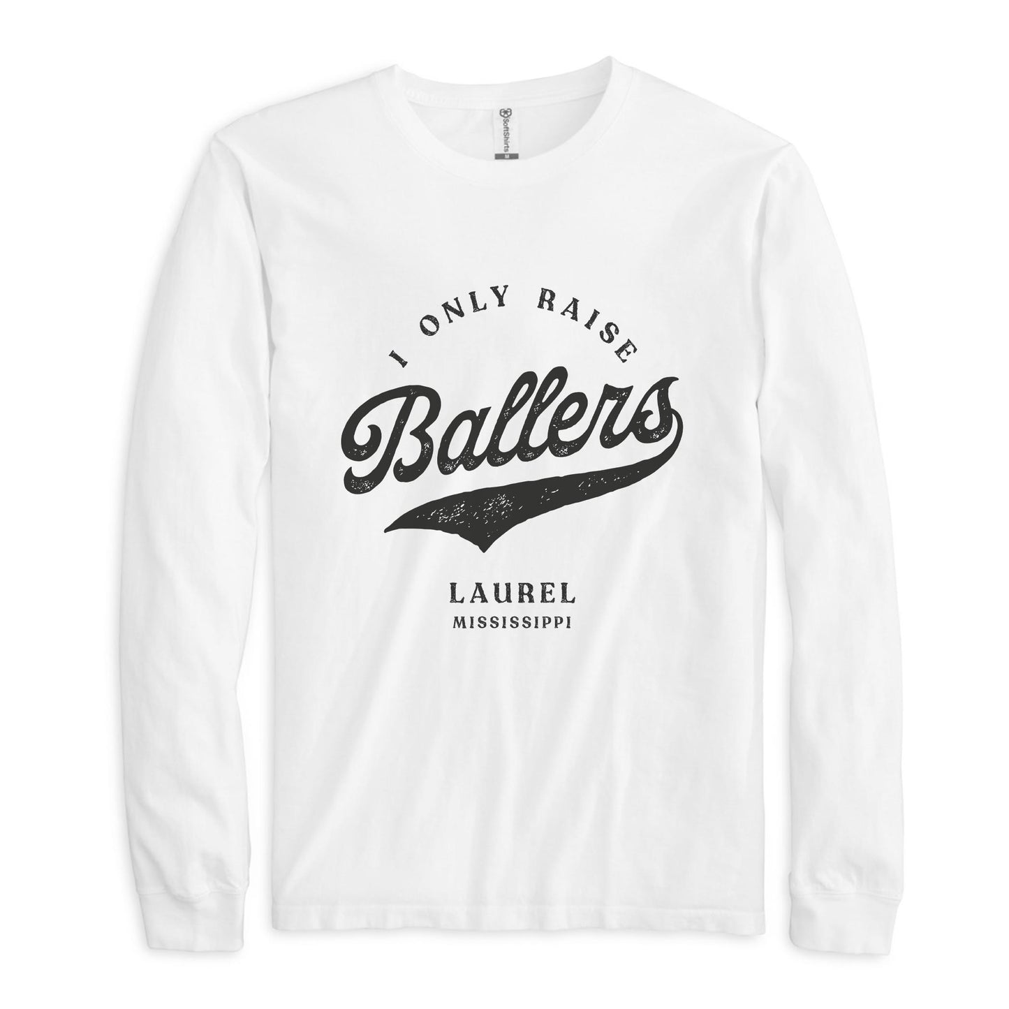 Long Sleeve T-Shirt White-Custom Little League Mom -0