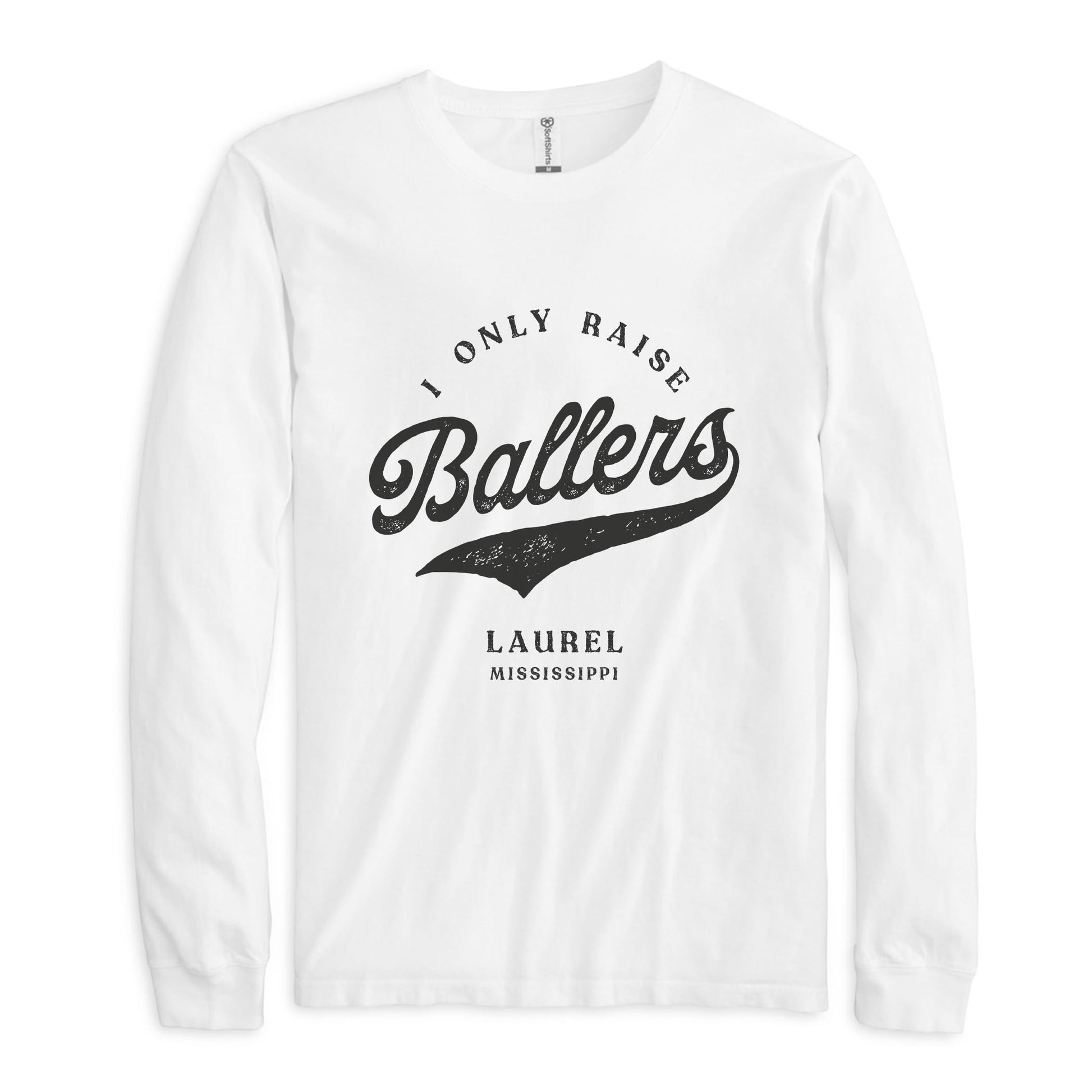 Long Sleeve T-Shirt White-Custom Little League Mom -0