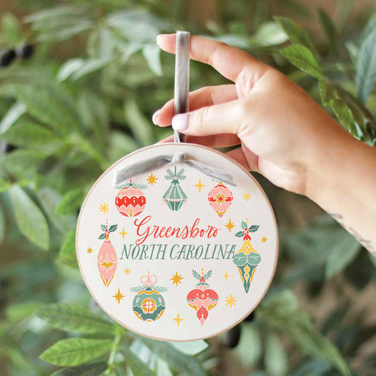 Large Wooden Ornament - Ornament Gems Love+Local