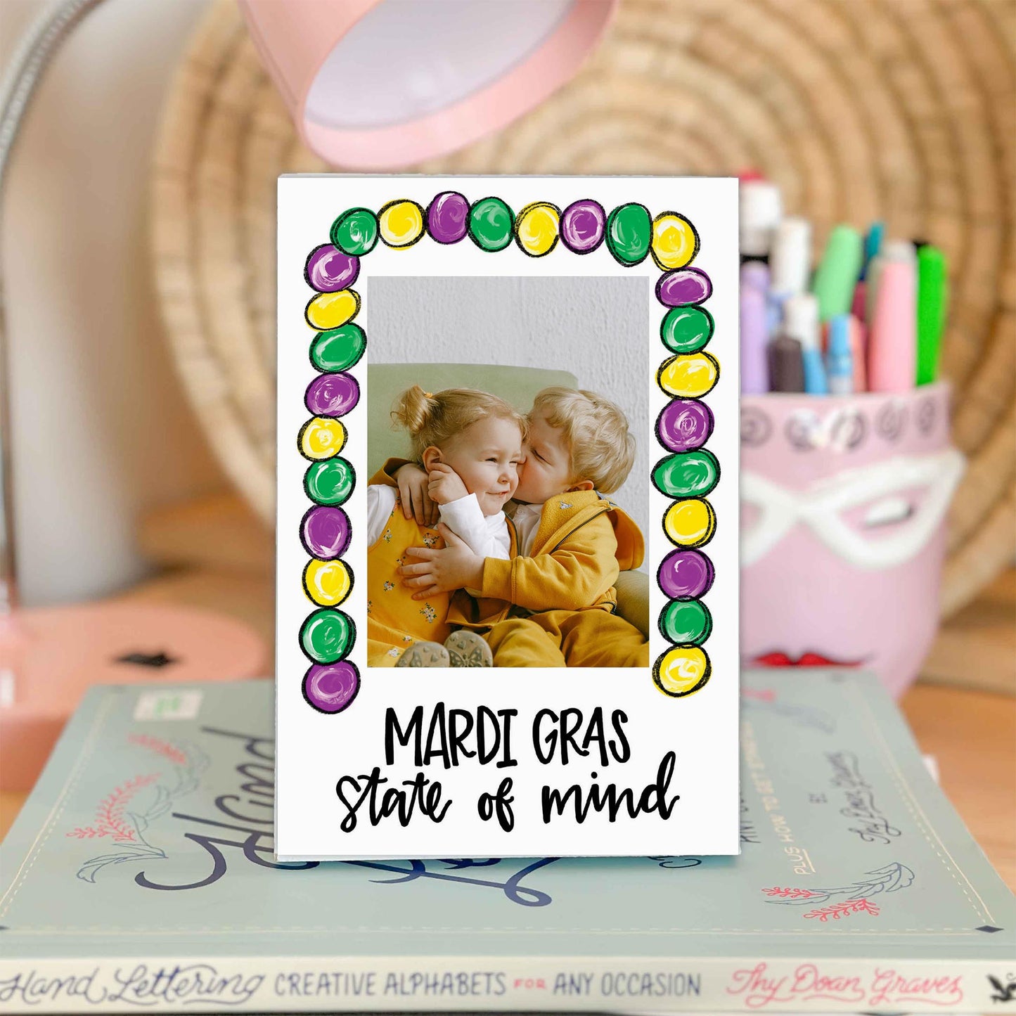 Mini Frame-Mardi Gras State Of Mind