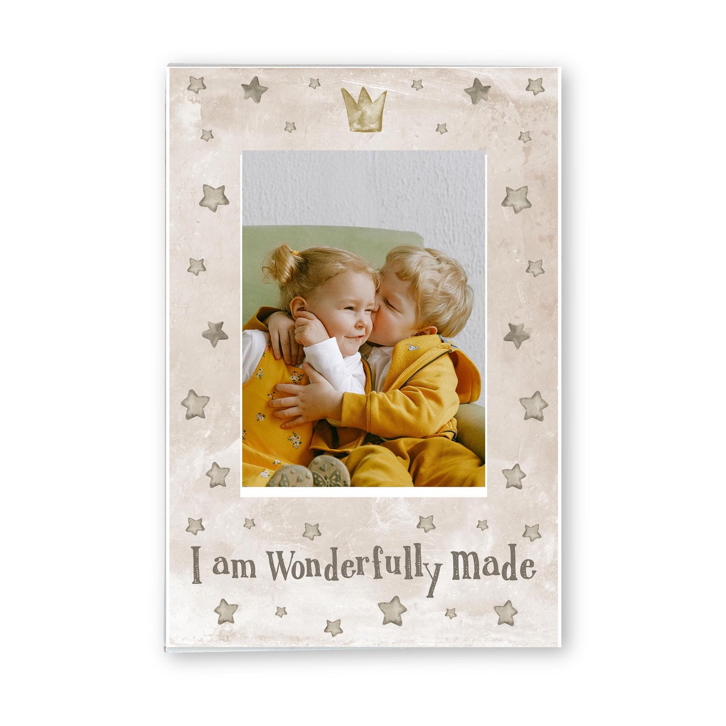 Mini Frame-I Am Wonderfully Made Painted background