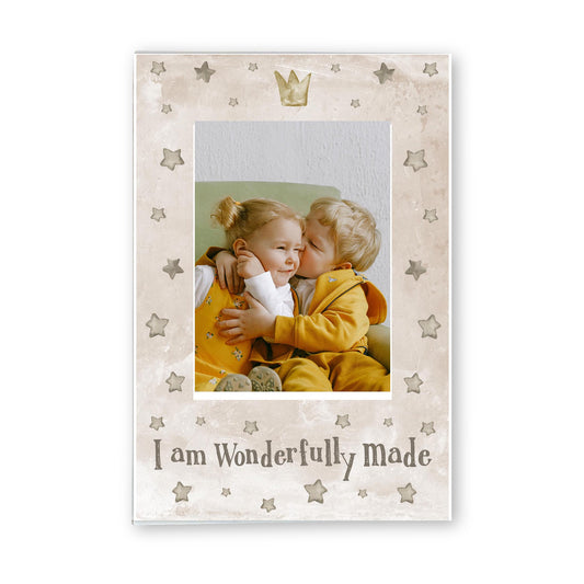 Mini Frame-I Am Wonderfully Made Painted background