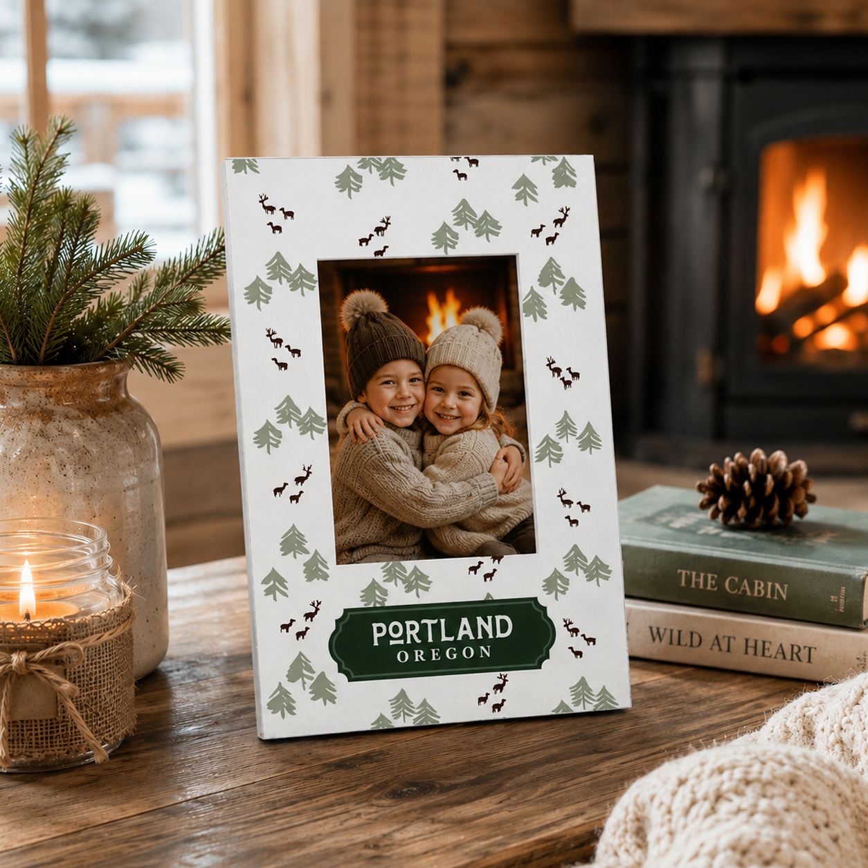3x4 Picture Frame-Woodland | Custom | Personalize