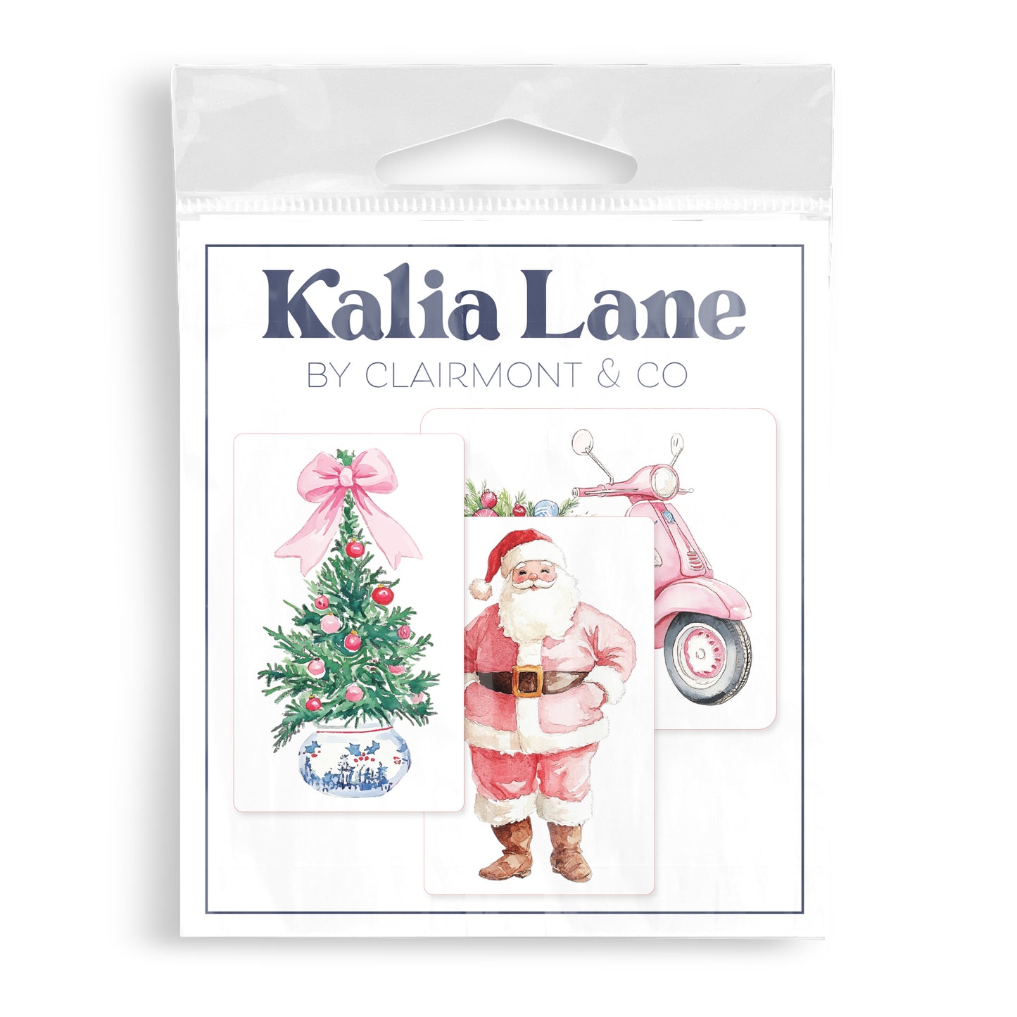 Vinyl Magnet 3-Pack Blush & Baubles - A Grand Millennial Christmas