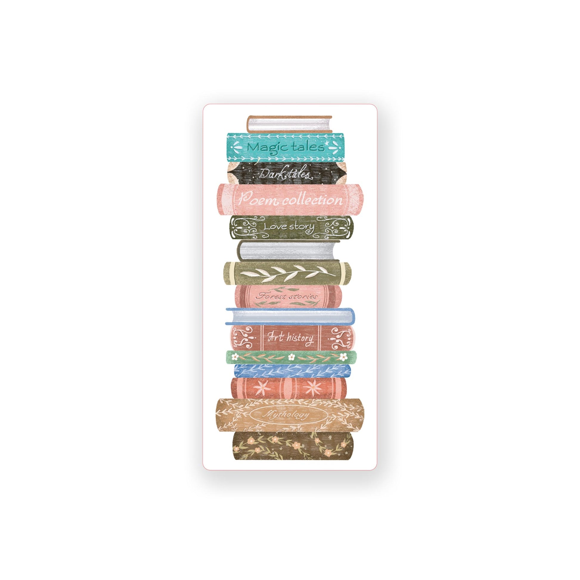 Vinyl Magnet-Pretty Little Chapters Book Stack -0