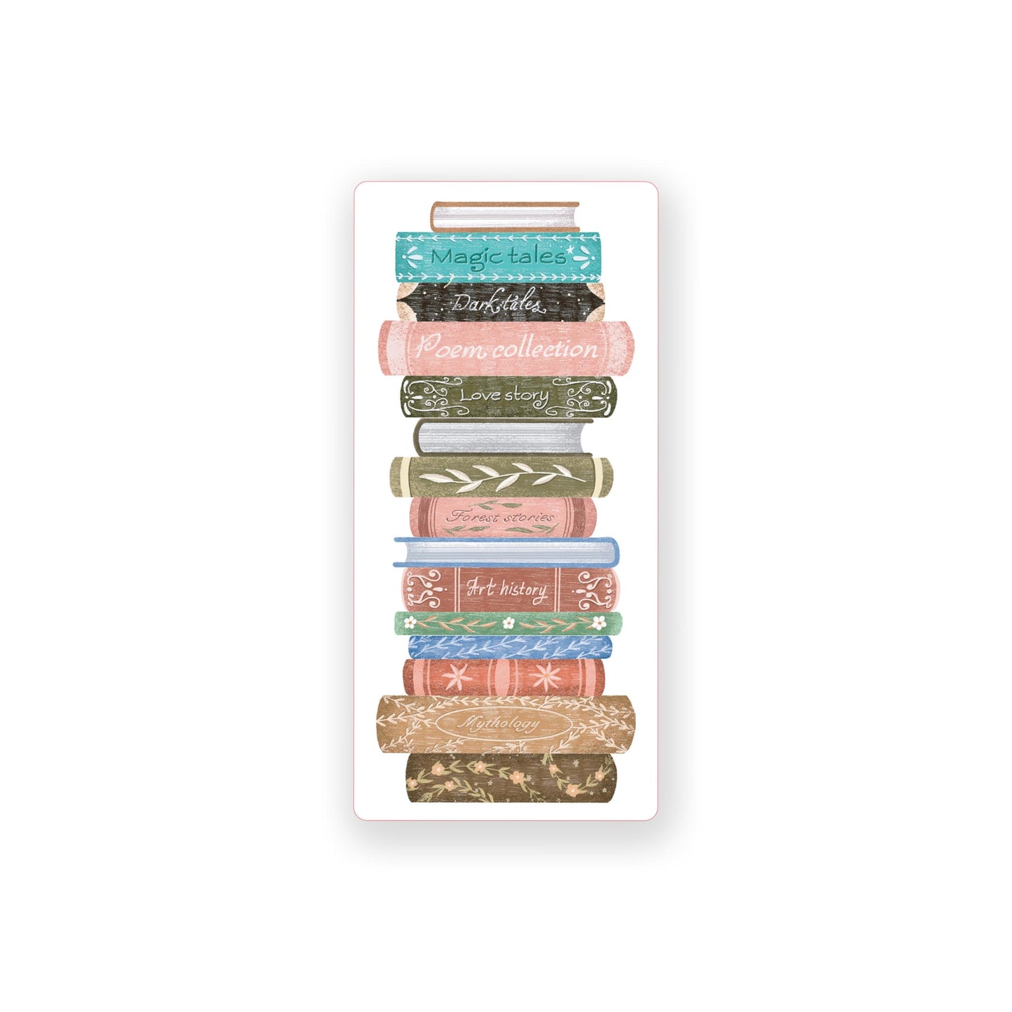 Vinyl Magnet-Pretty Little Chapters Book Stack -0