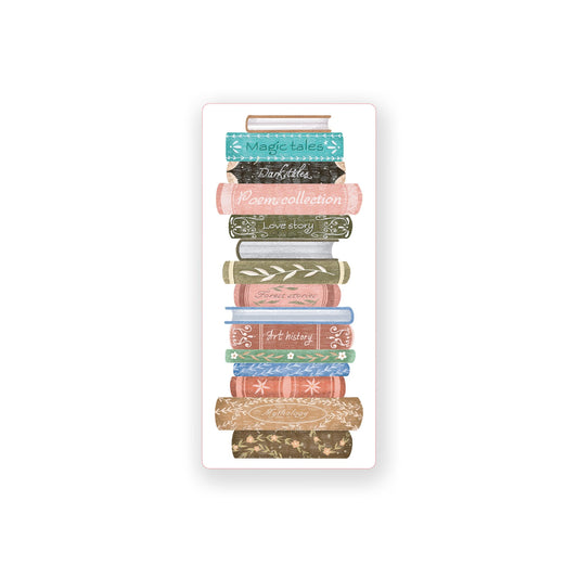 Vinyl Magnet-Pretty Little Chapters Book Stack -0