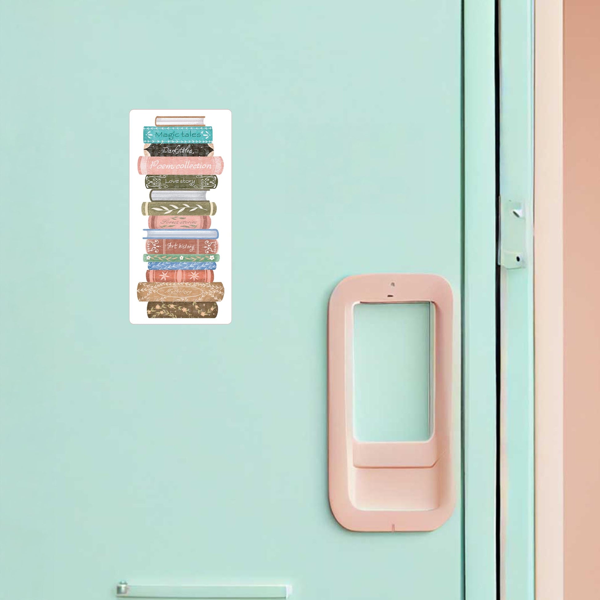 Vinyl Magnet-Pretty Little Chapters Book Stack -1