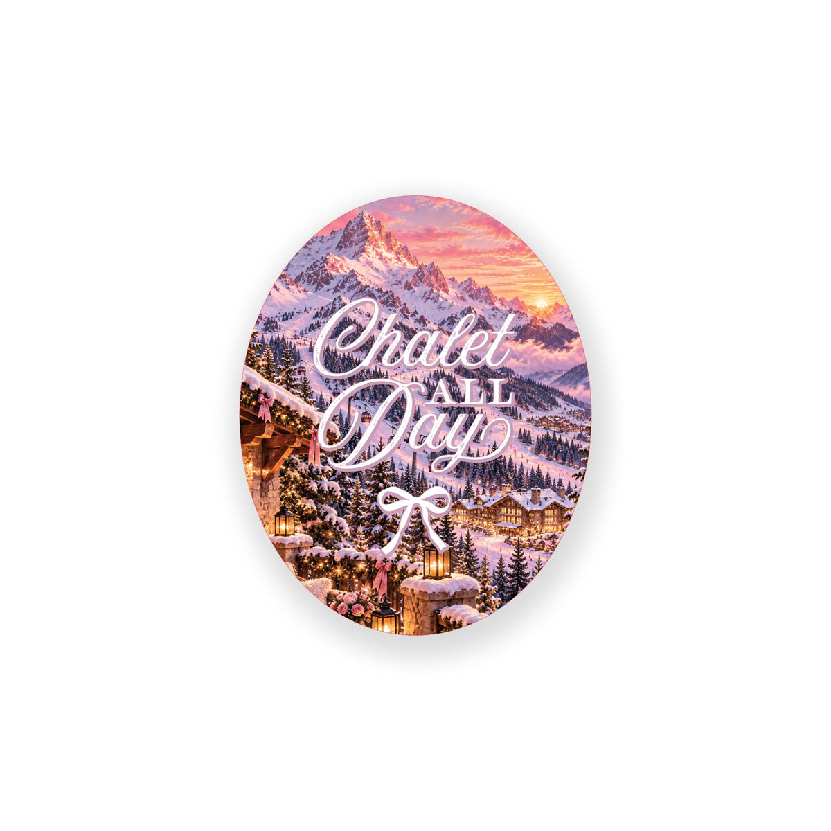 Vinyl Magnet-Chalet Girl -0