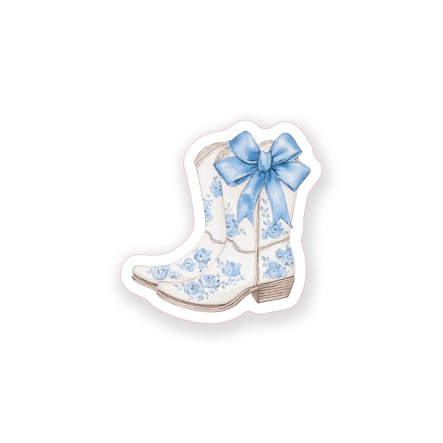 Vinyl Magnet-Coastal Cowgirl Boots -0