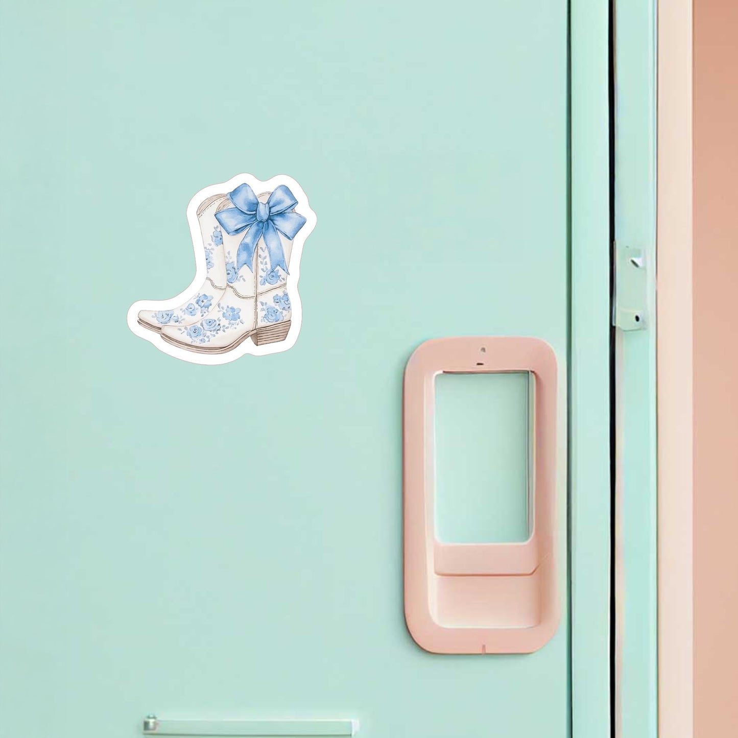 Vinyl Magnet-Coastal Cowgirl Boots -1