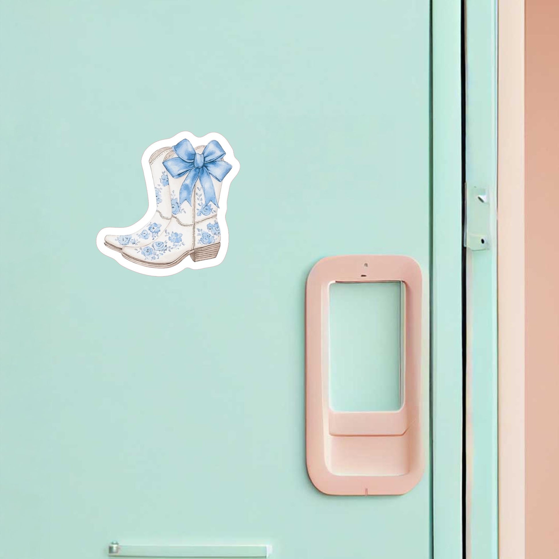 Vinyl Magnet-Coastal Cowgirl Boots -1