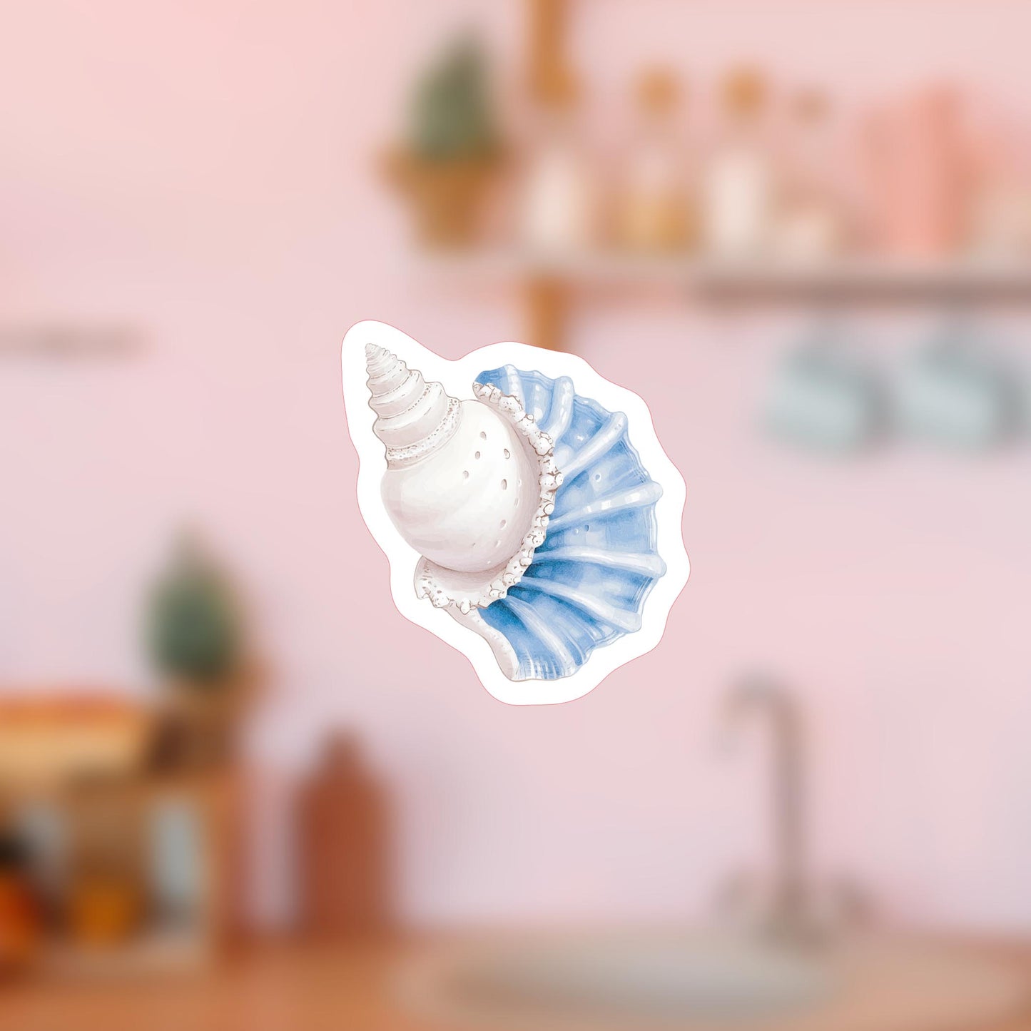 Vinyl Magnet-Coastal Cowgirl Shell -4