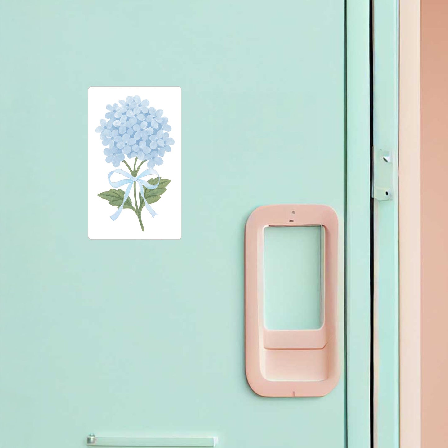 Vinyl Magnet-Hydrangea Cottage Blue -1