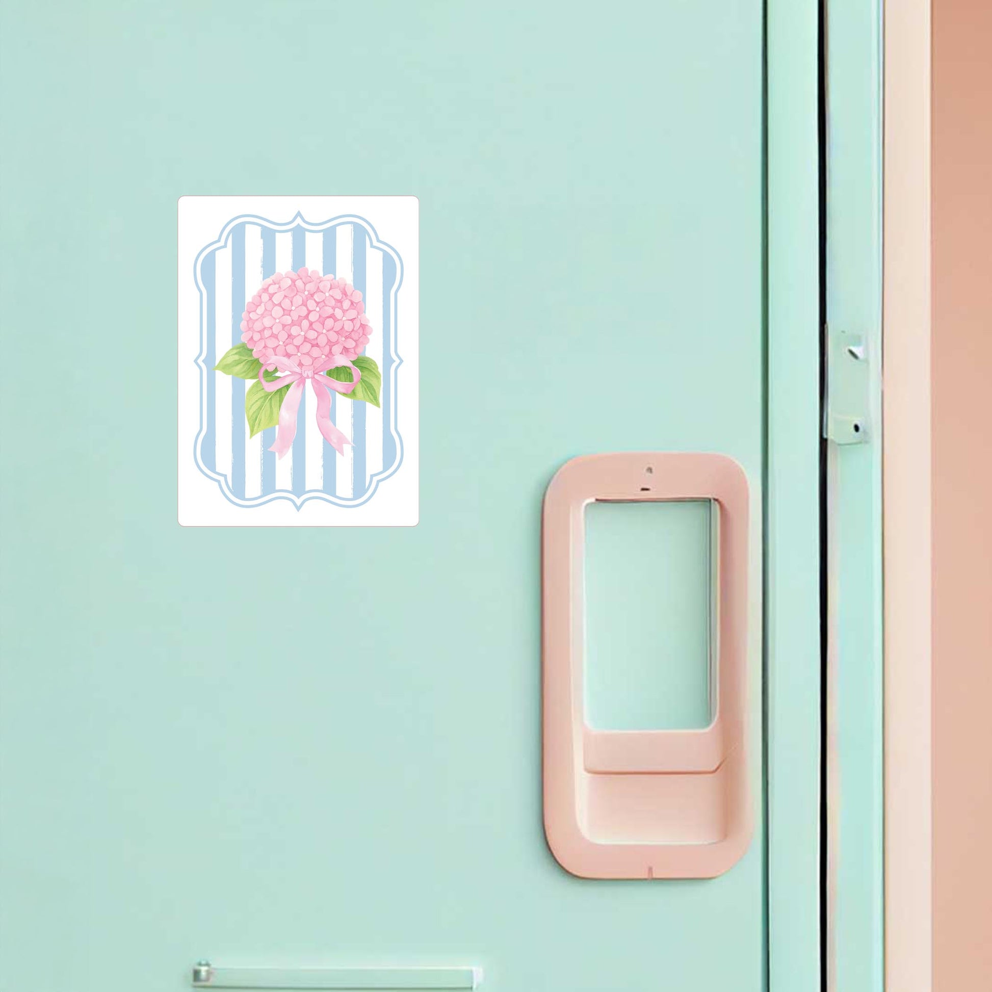 Vinyl Magnet-Hydrangea Cottage Pink -1