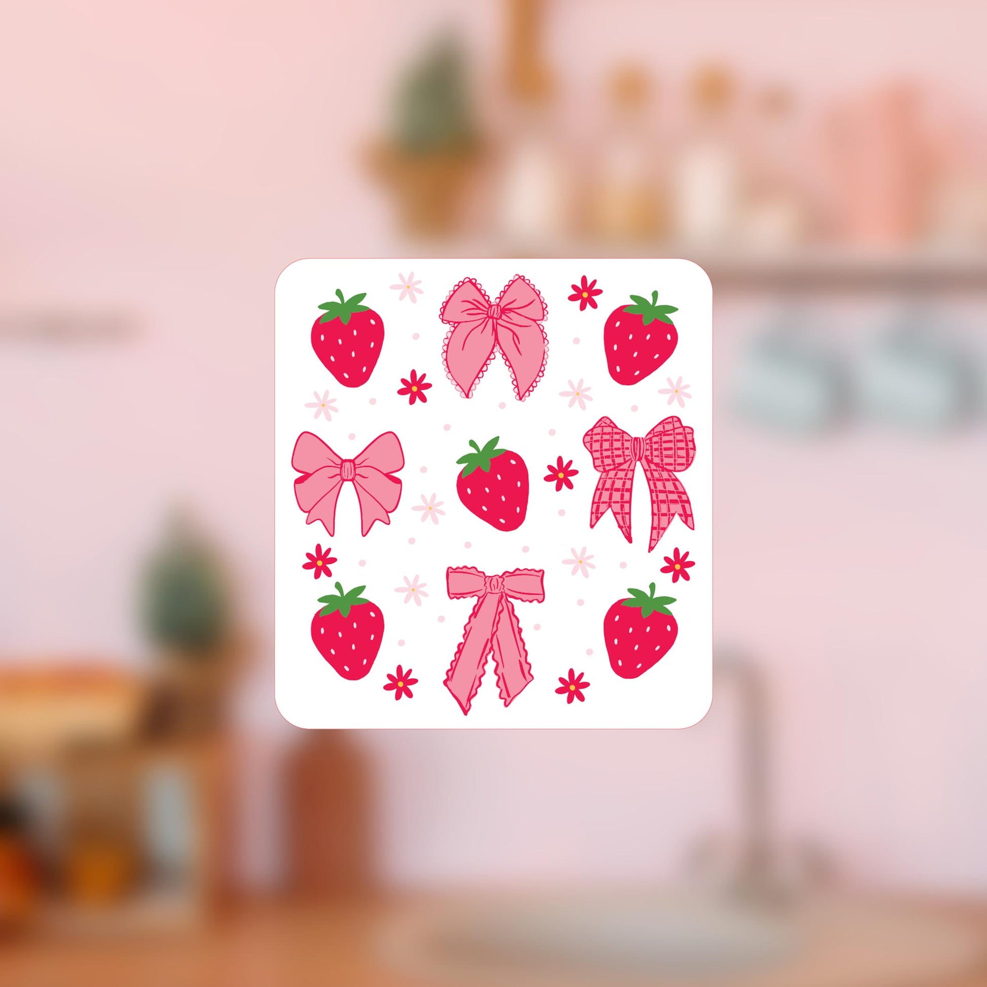 Vinyl Magnet-Strawberry Parlor 1 -4