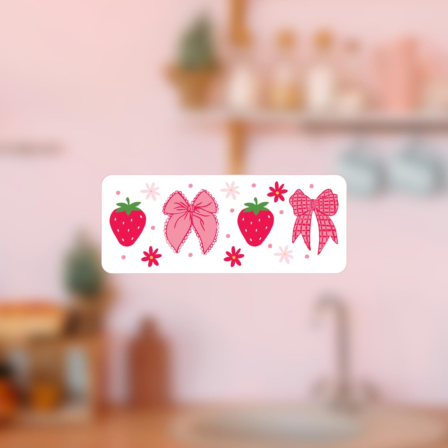 Vinyl Magnet-Strawberry Parlor 2 -4