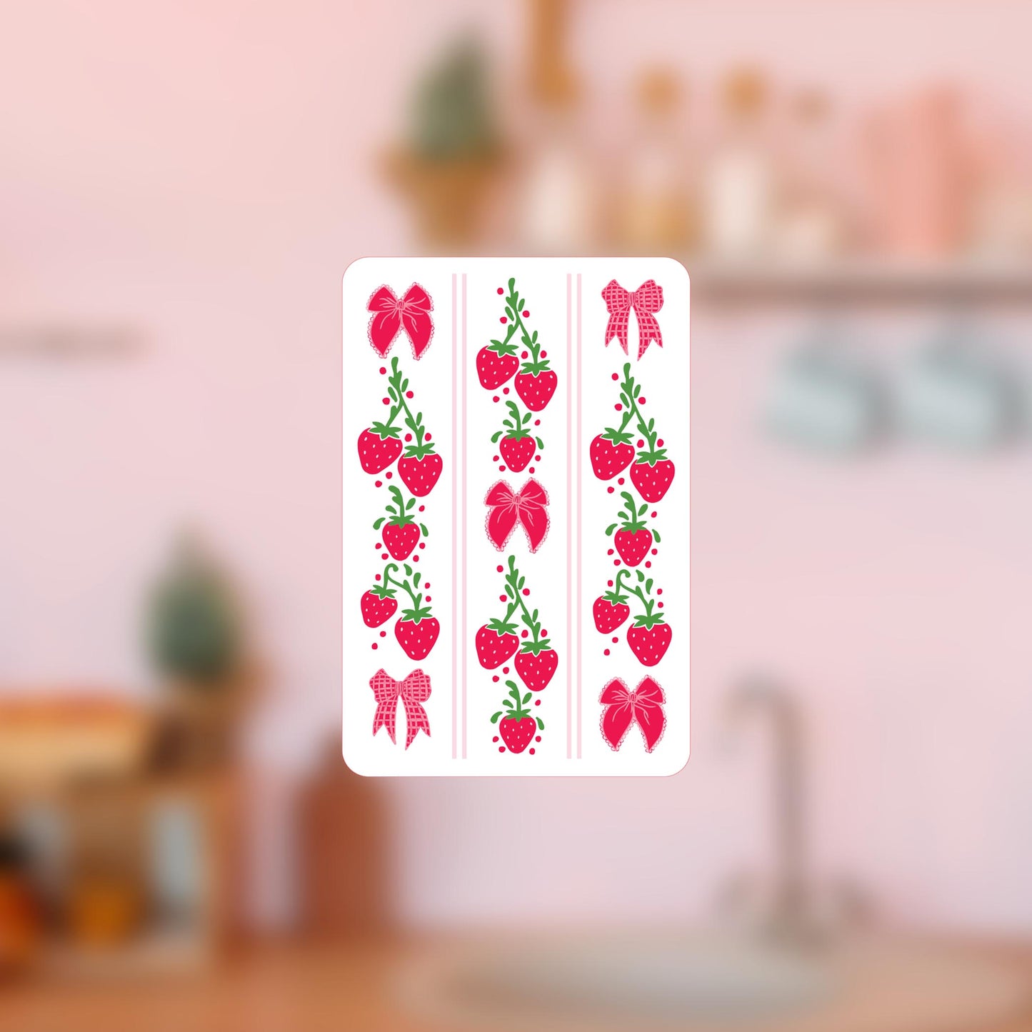 Vinyl Magnet-Strawberry Parlor 3 -4