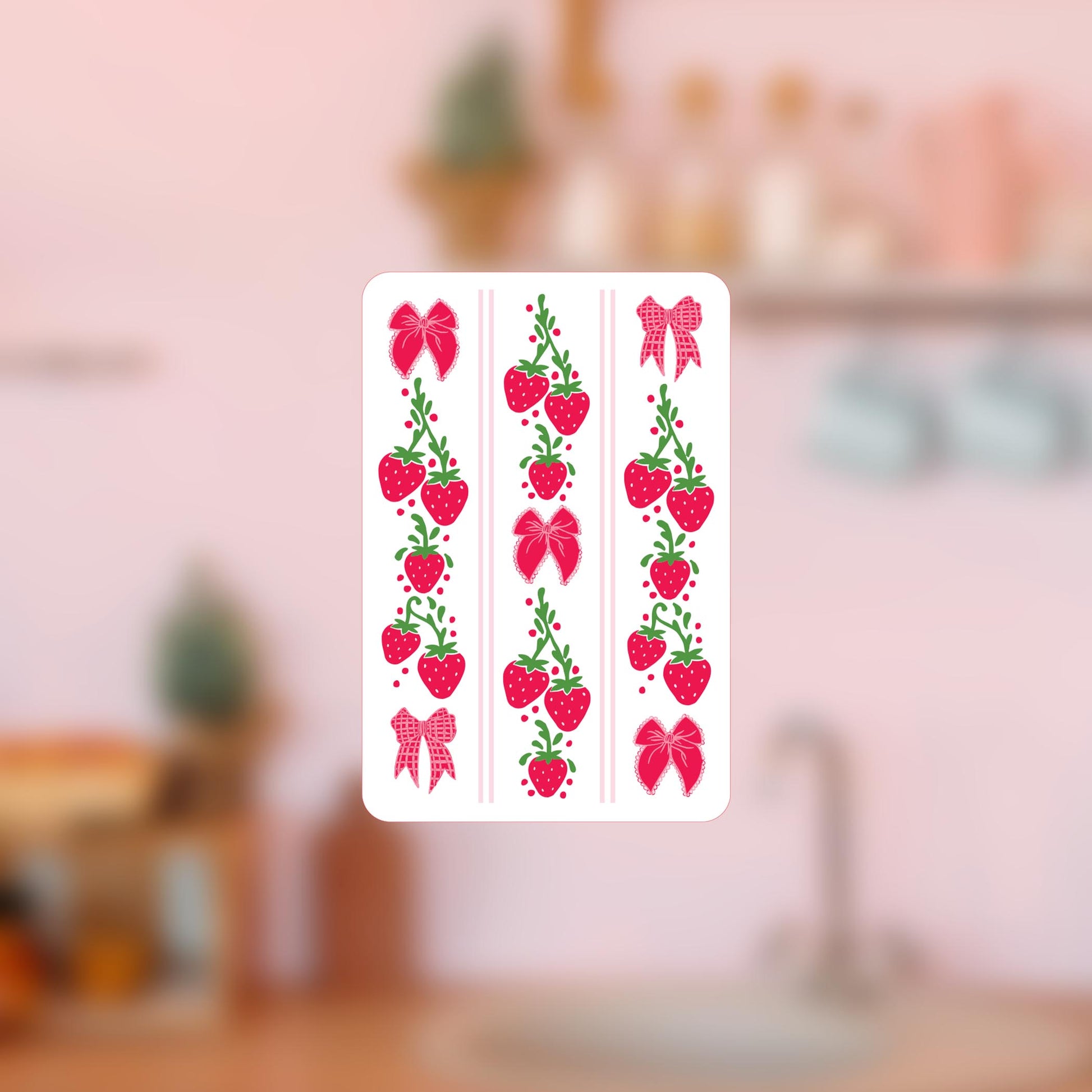 Vinyl Magnet-Strawberry Parlor 3 -4