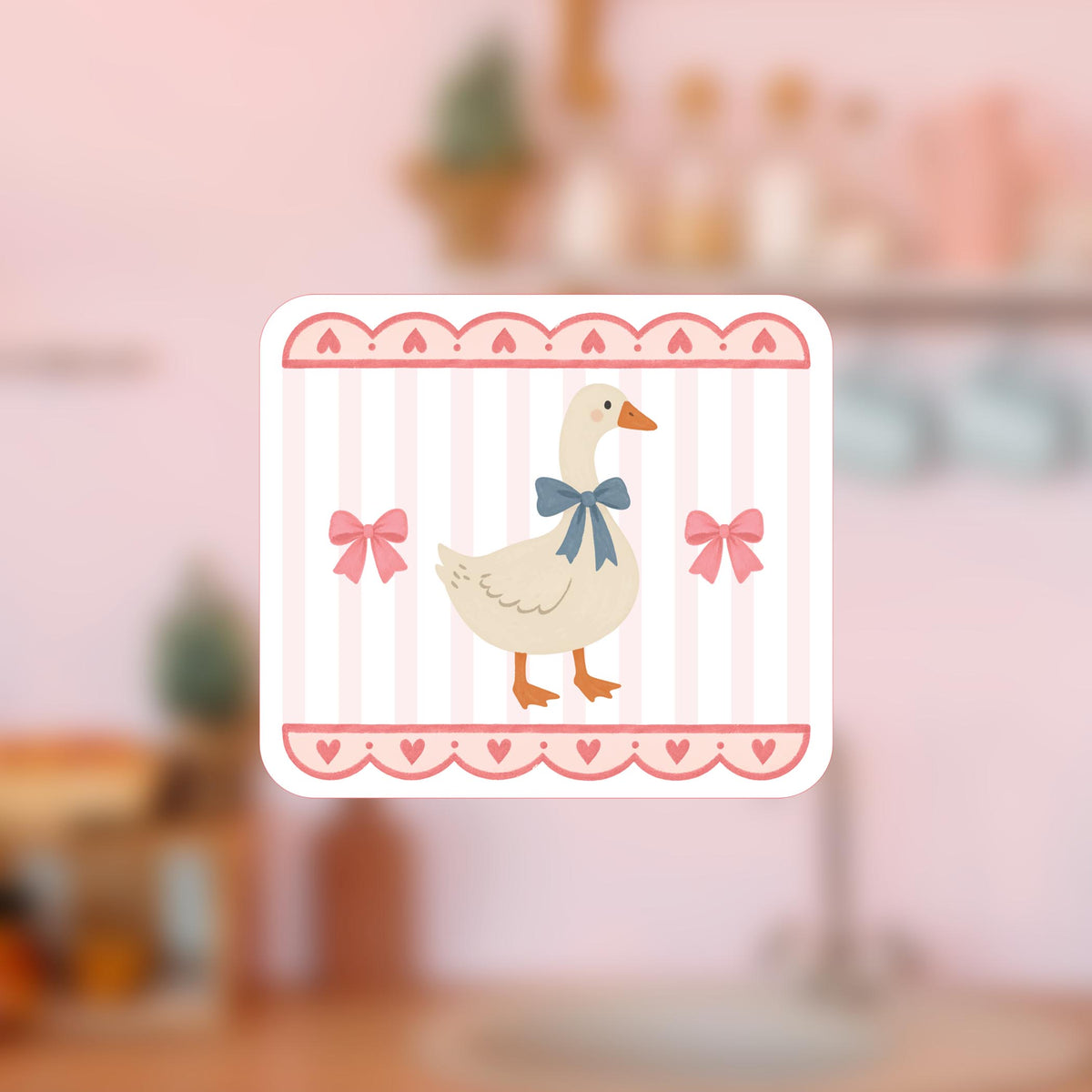 Vinyl Magnet-Vintage Goose -4