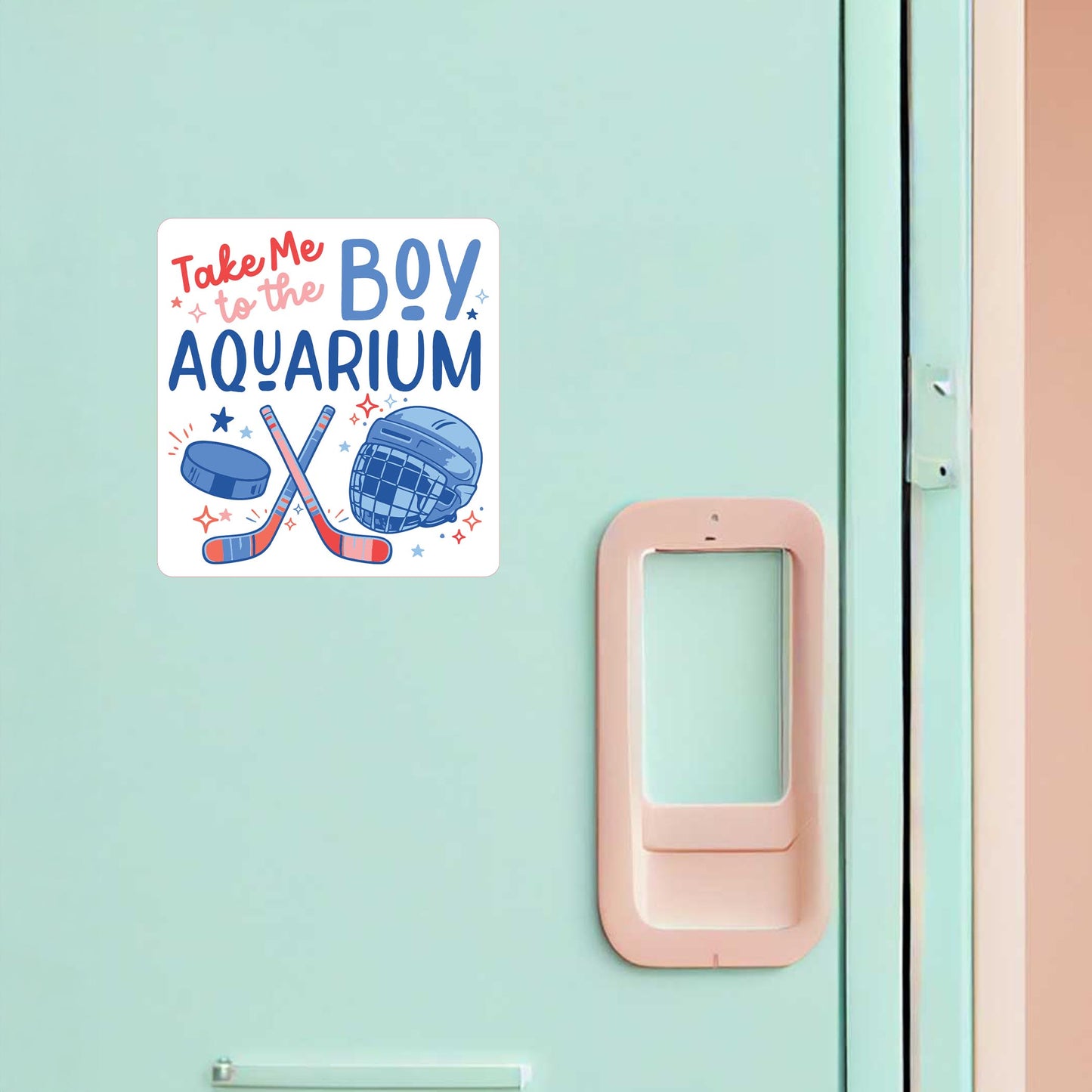 Vinyl Magnet-Boy Aquarium Icons -1