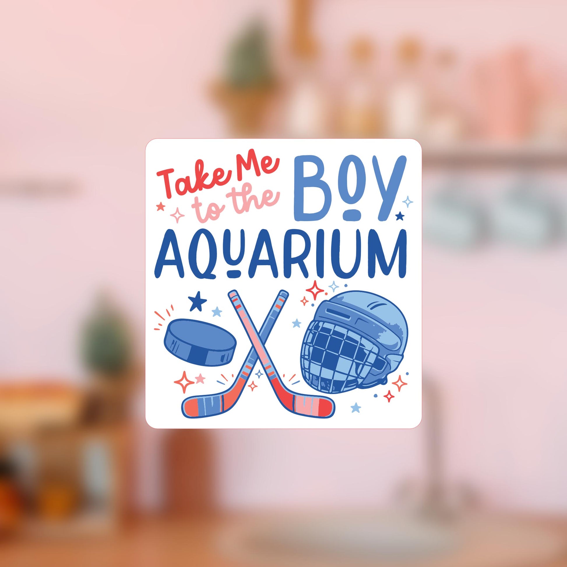 Vinyl Magnet-Boy Aquarium Icons -4