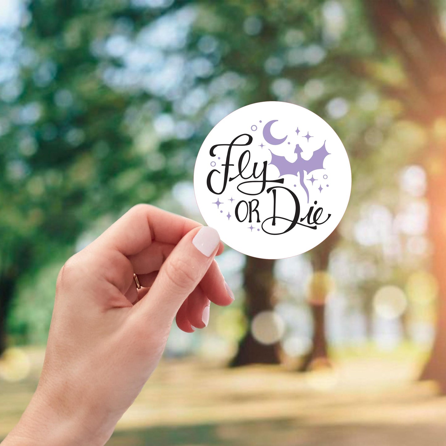 Vinyl Magnet-Our Fantasy Era Fly Or Die Purple -1