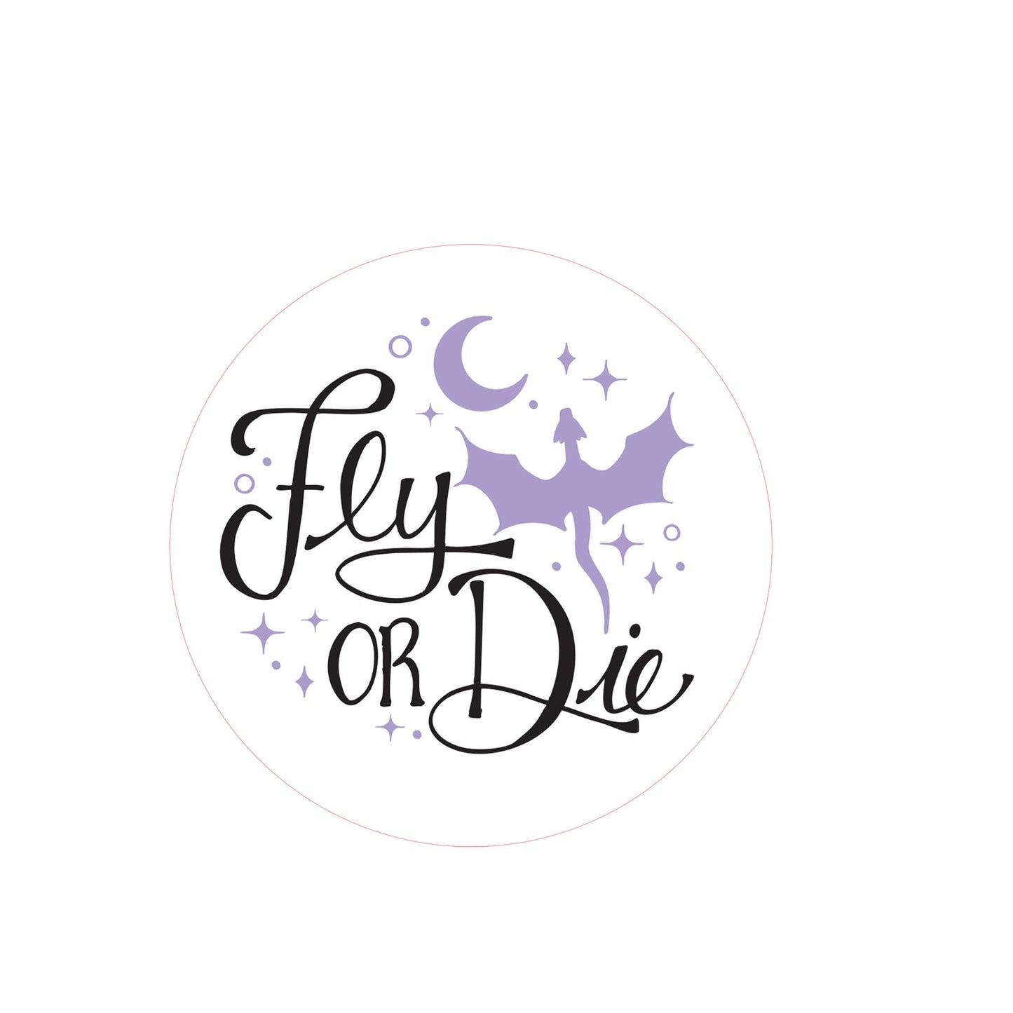 Vinyl Magnet-Our Fantasy Era Fly Or Die Purple -2