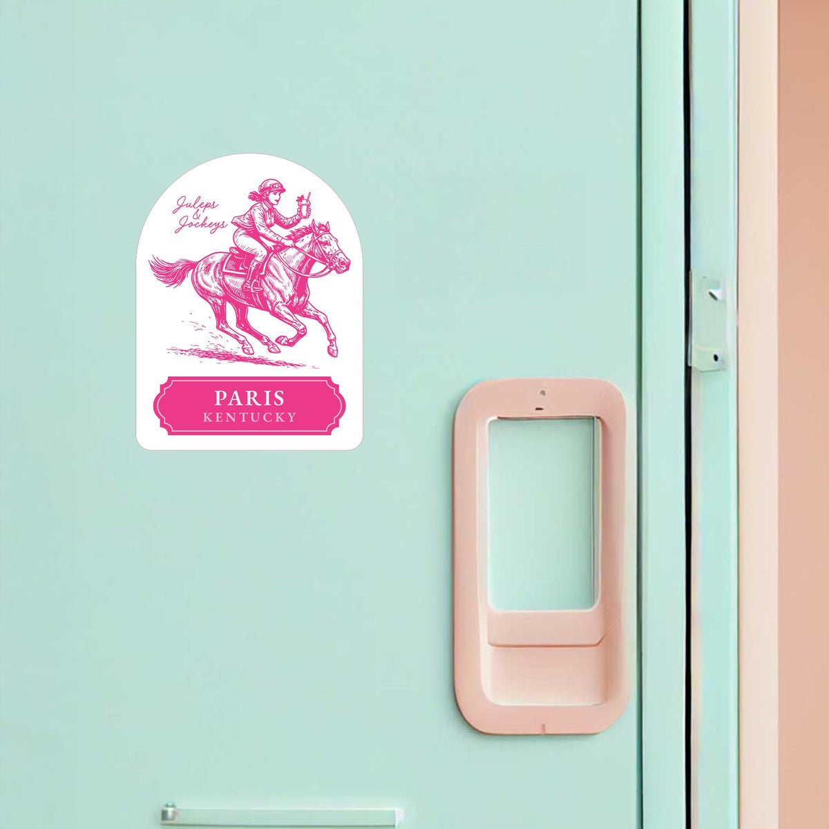 Vinyl Magnet-Derby | City & State | Hometown -1