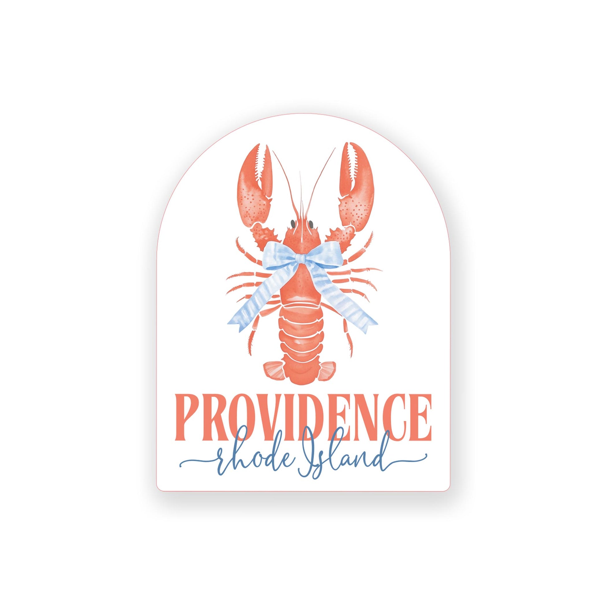 Vinyl Magnet-Love+Local New England Tides Lobster -0