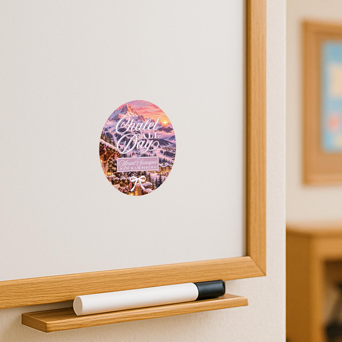 Vinyl Magnet-Chalet Girl | Custom -3