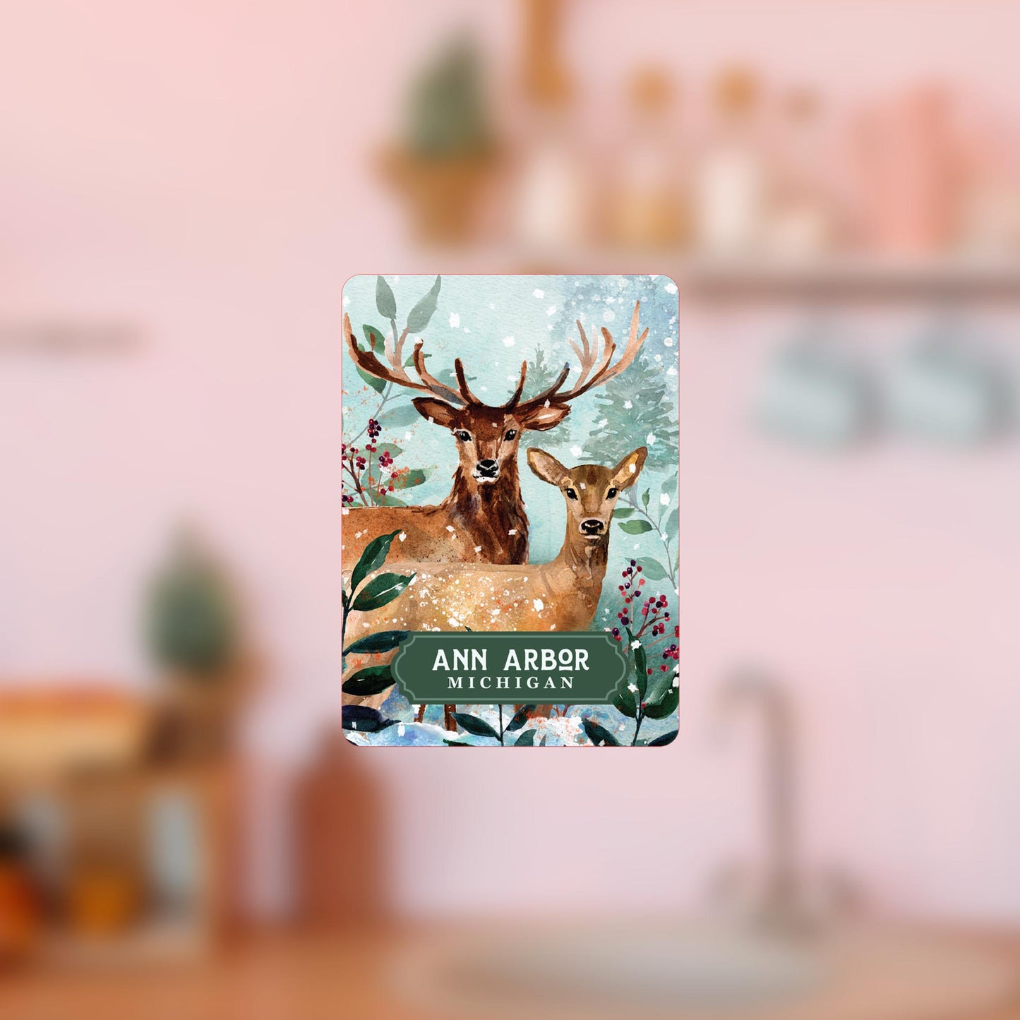Vinyl Magnet-Love+Local Woodland -4