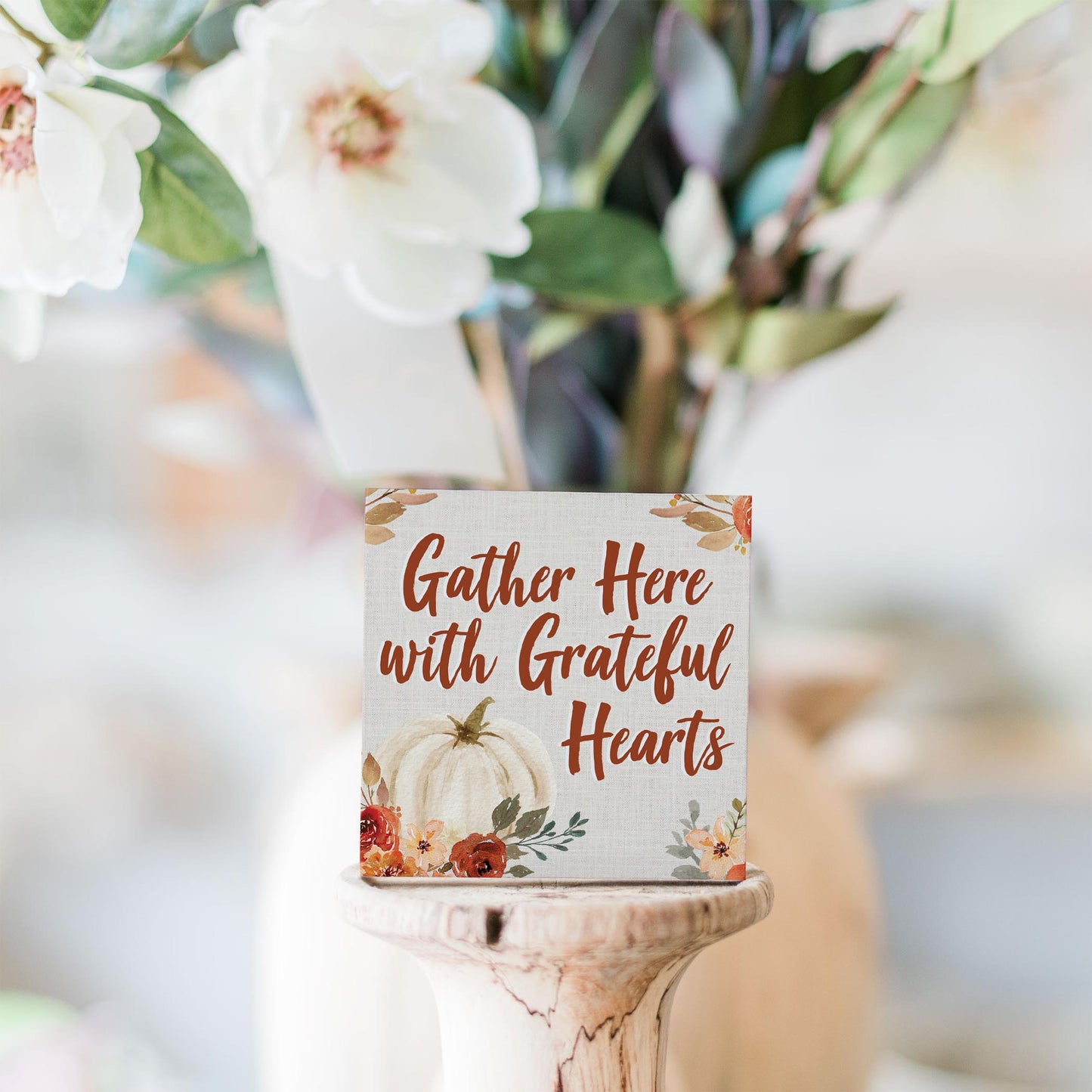 Mini Print-Grateful Hearts Fall Florals