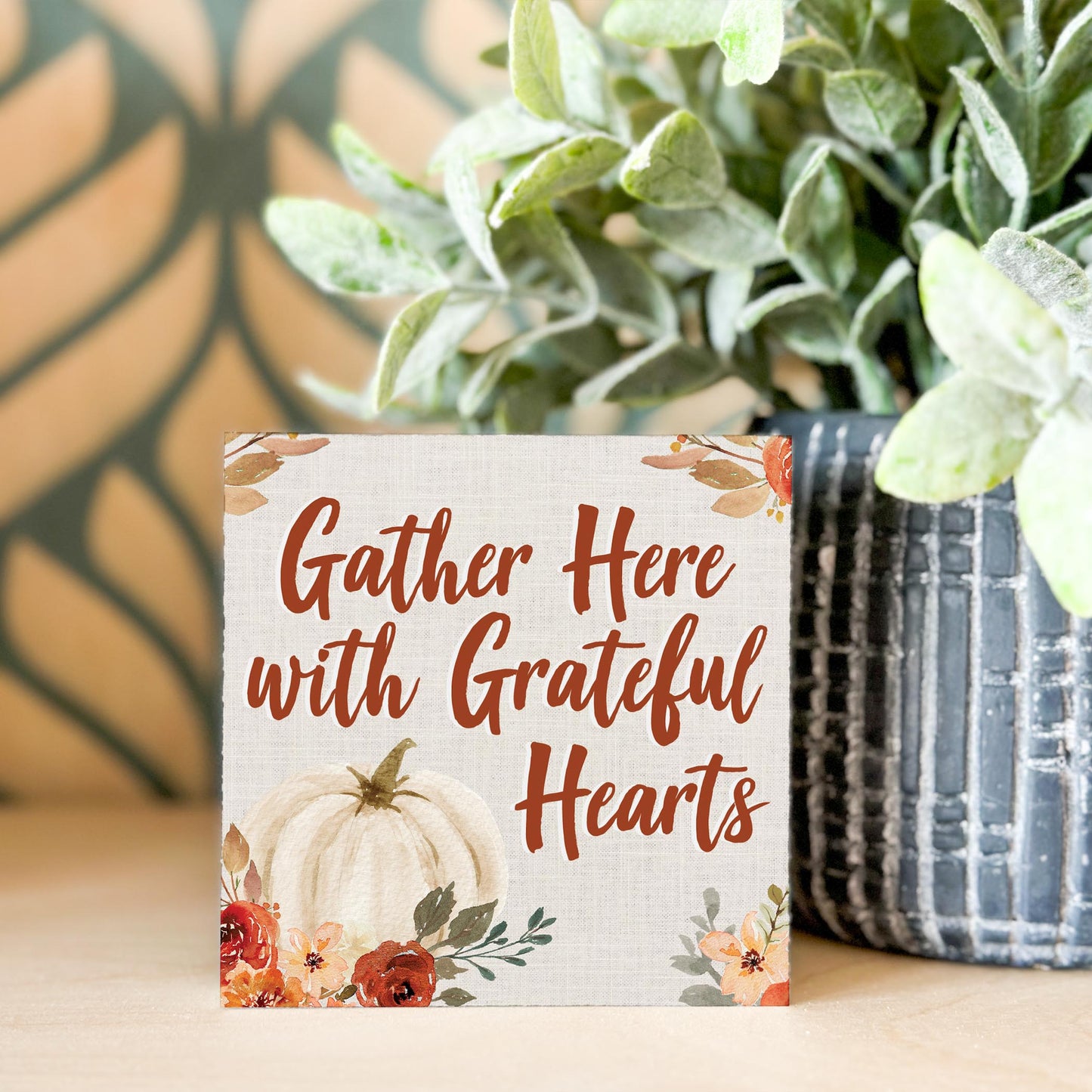 Mini Print-Grateful Hearts Fall Florals