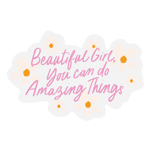 Beautiful Girl Vinyl Magnet