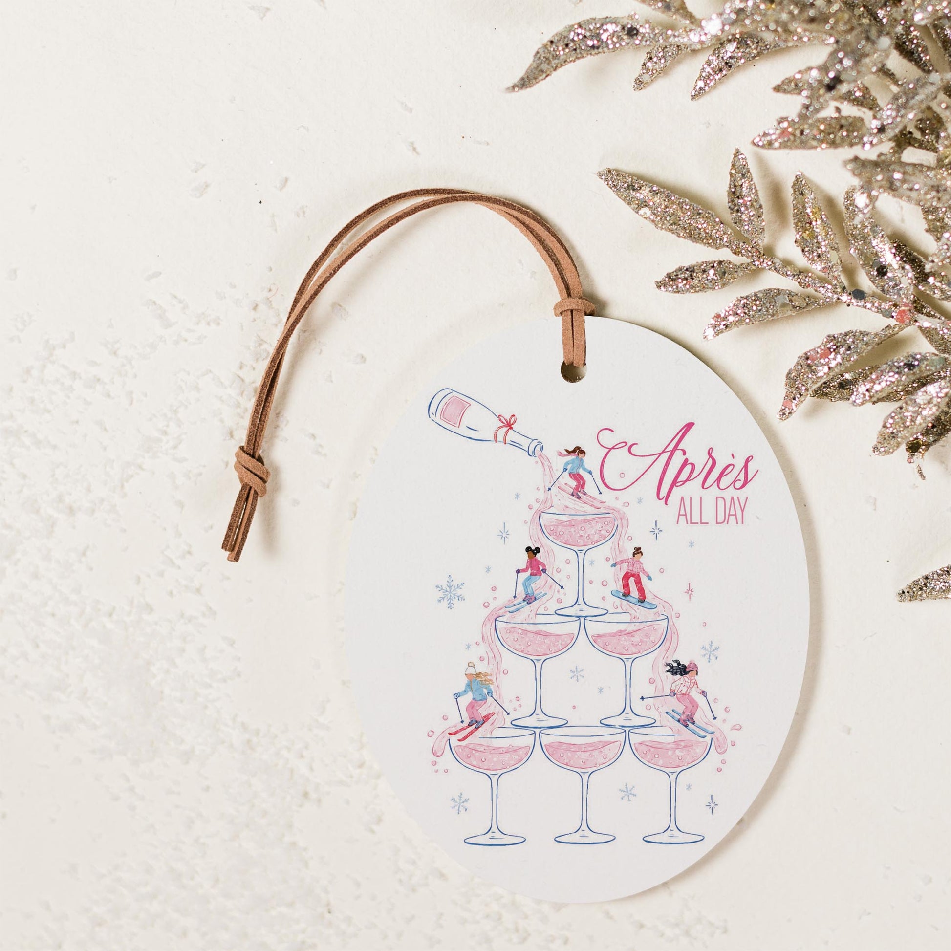 Oval Ornament-Après Ski -2