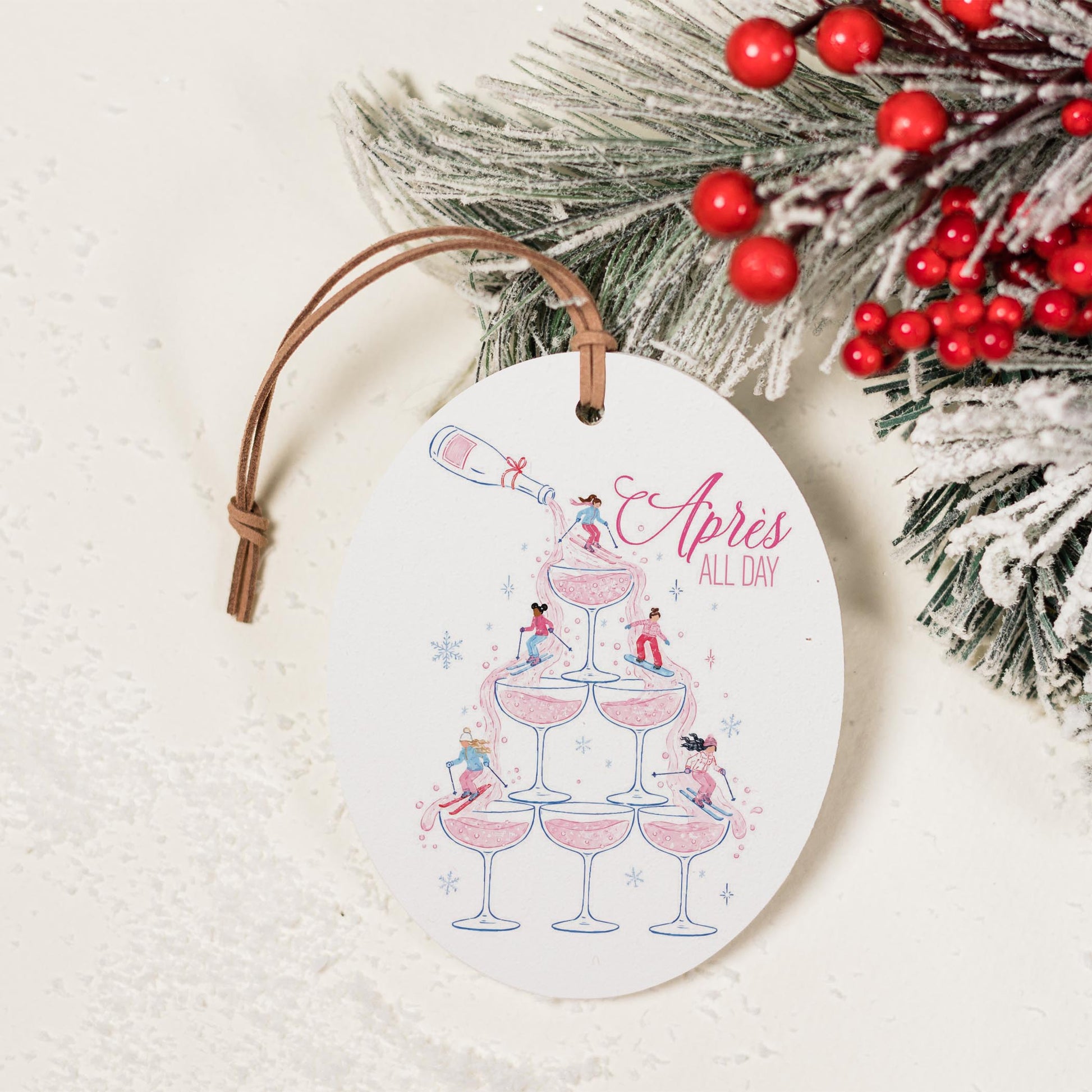 Oval Ornament-Après Ski -3