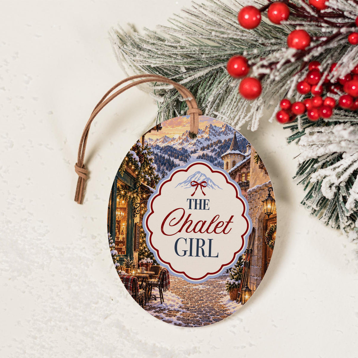 Oval Ornament-Chalet Girl -3