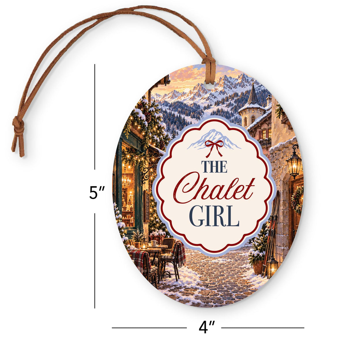 Oval Ornament-Chalet Girl -5
