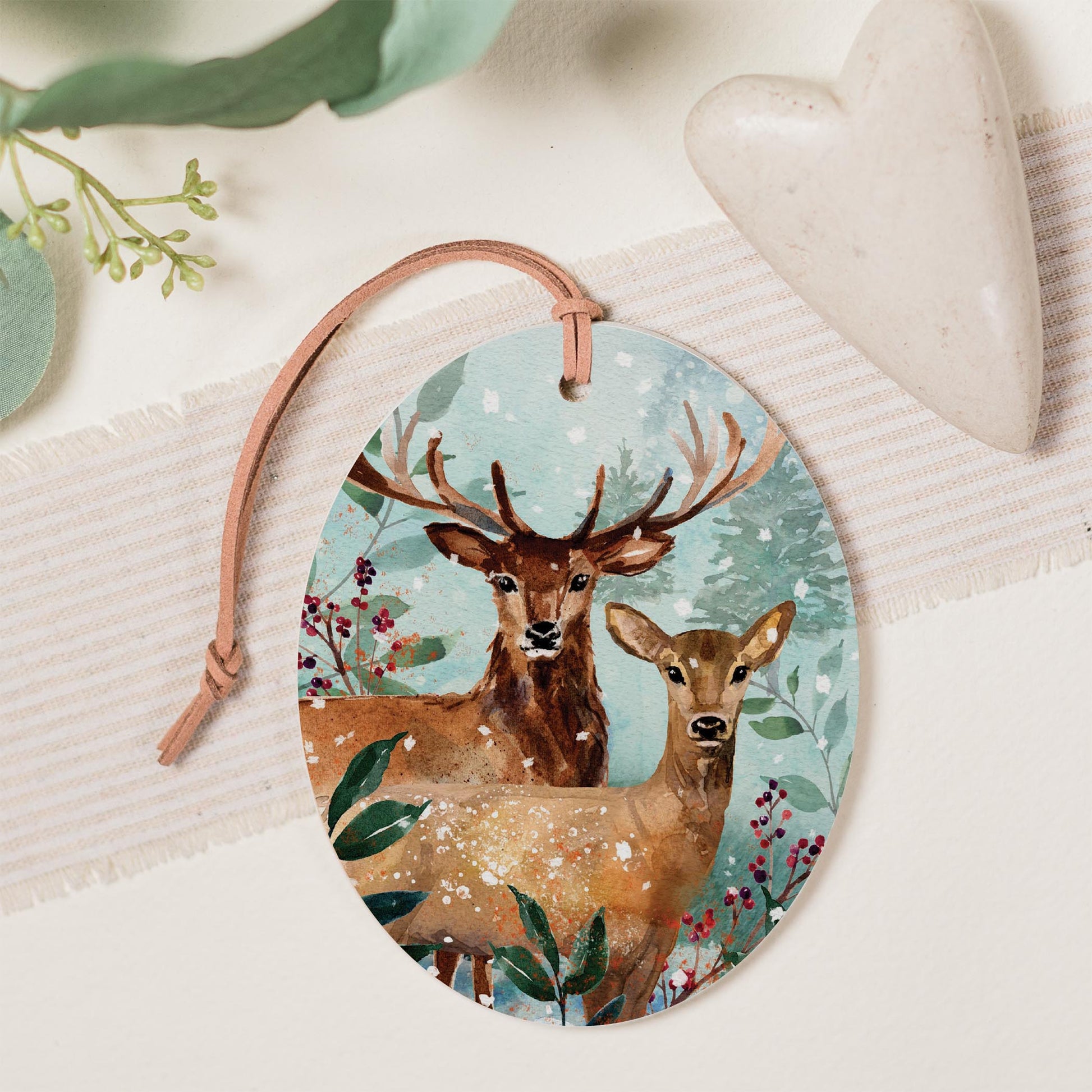 Oval Ornament-Woodland -1
