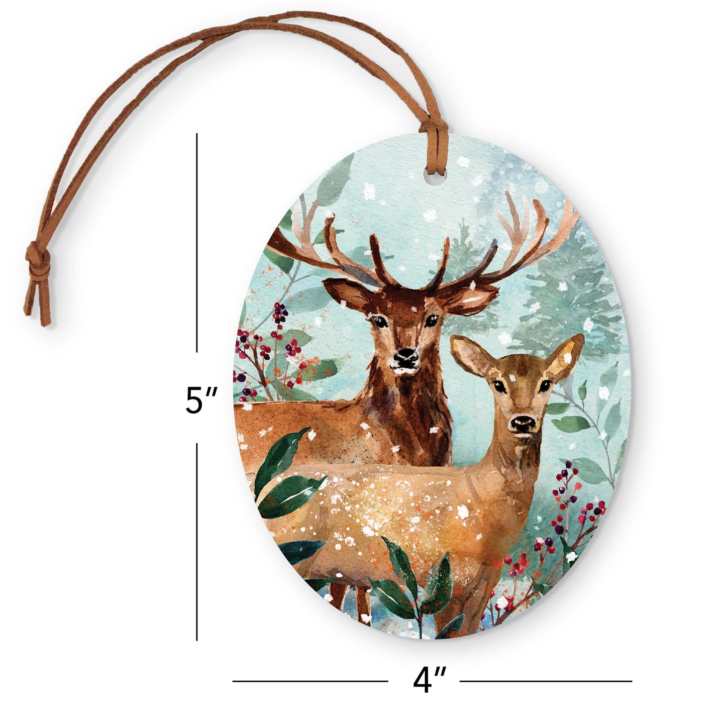 Oval Ornament-Woodland -5