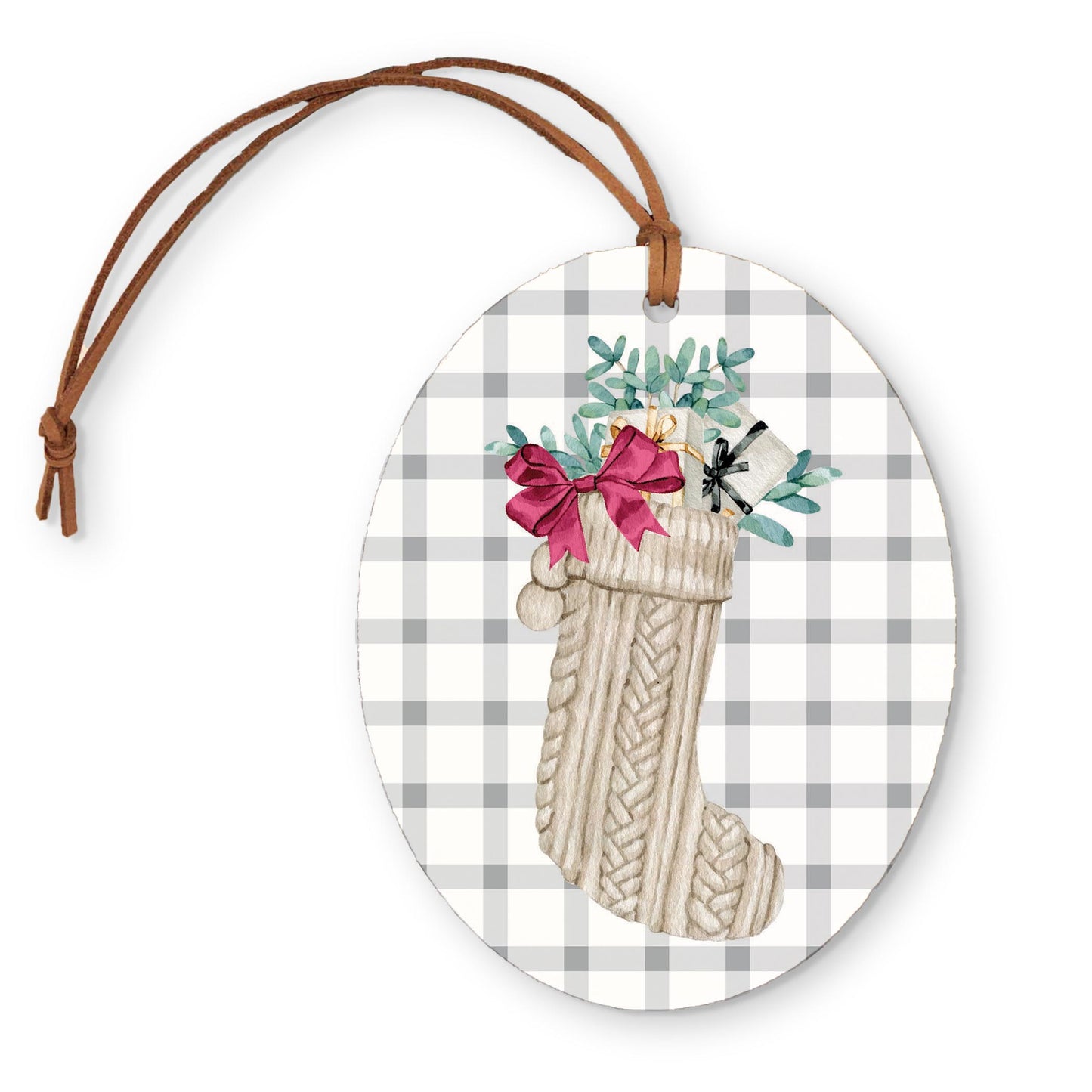 Oval Ornament-Bows and Baubles -0