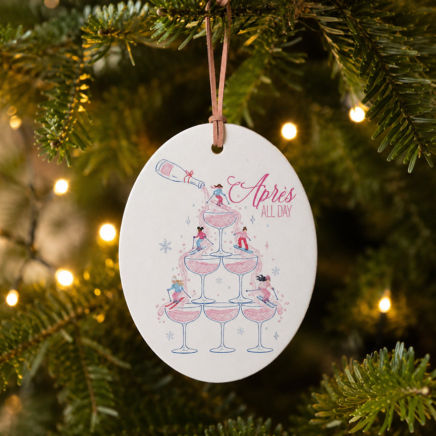 Oval Ornament-Après Ski | Gift | Lodge