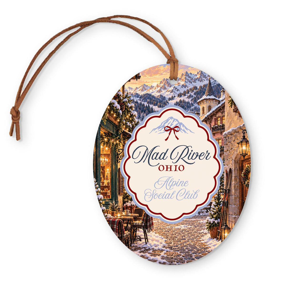 Oval Ornament-Chalet Girl | Custom -0