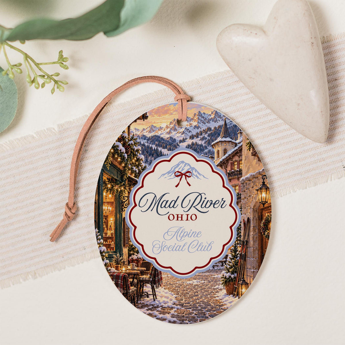 Oval Ornament-Chalet Girl | Custom -1