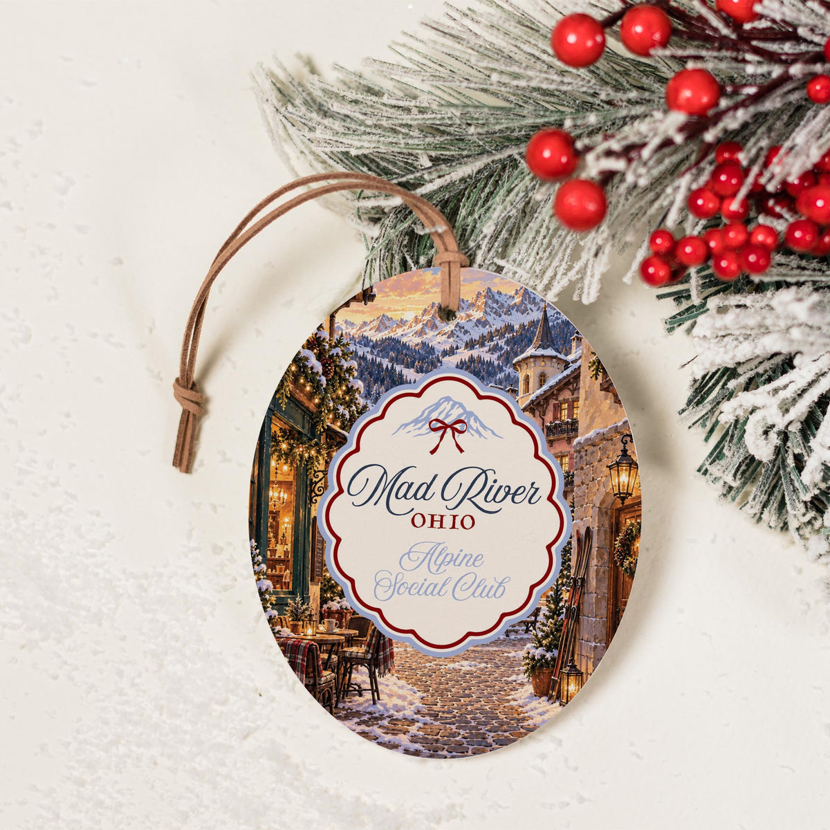 Oval Ornament-Chalet Girl | Custom -2