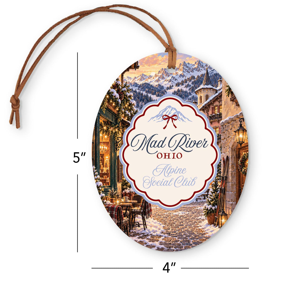 Oval Ornament-Chalet Girl | Custom -4