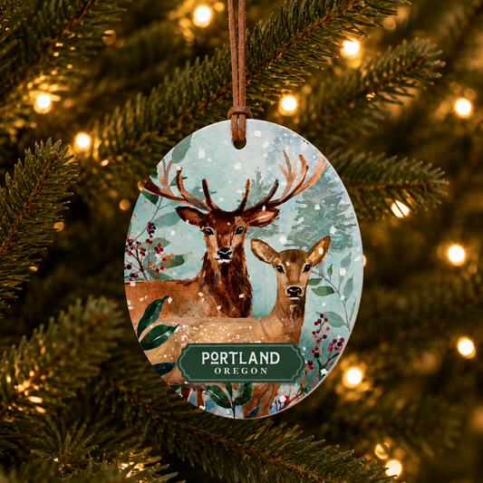 Oval Ornament-Woodland | Custom | Personalize